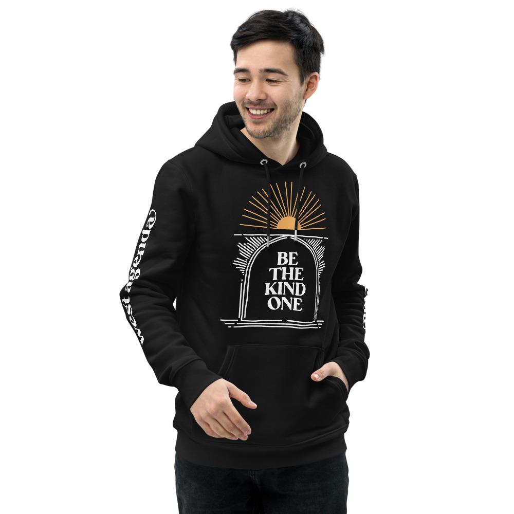 Be The Kind One Unisex Eco Hoodie-Hoodie-West Agenda-$51 - $100,California Brand,Clothing,Eco Friendly,hoodie,Men's Clothing,Organic,Recycled,Unisex,West Agenda,Women Owned Business,Women's Clothing-West Agenda