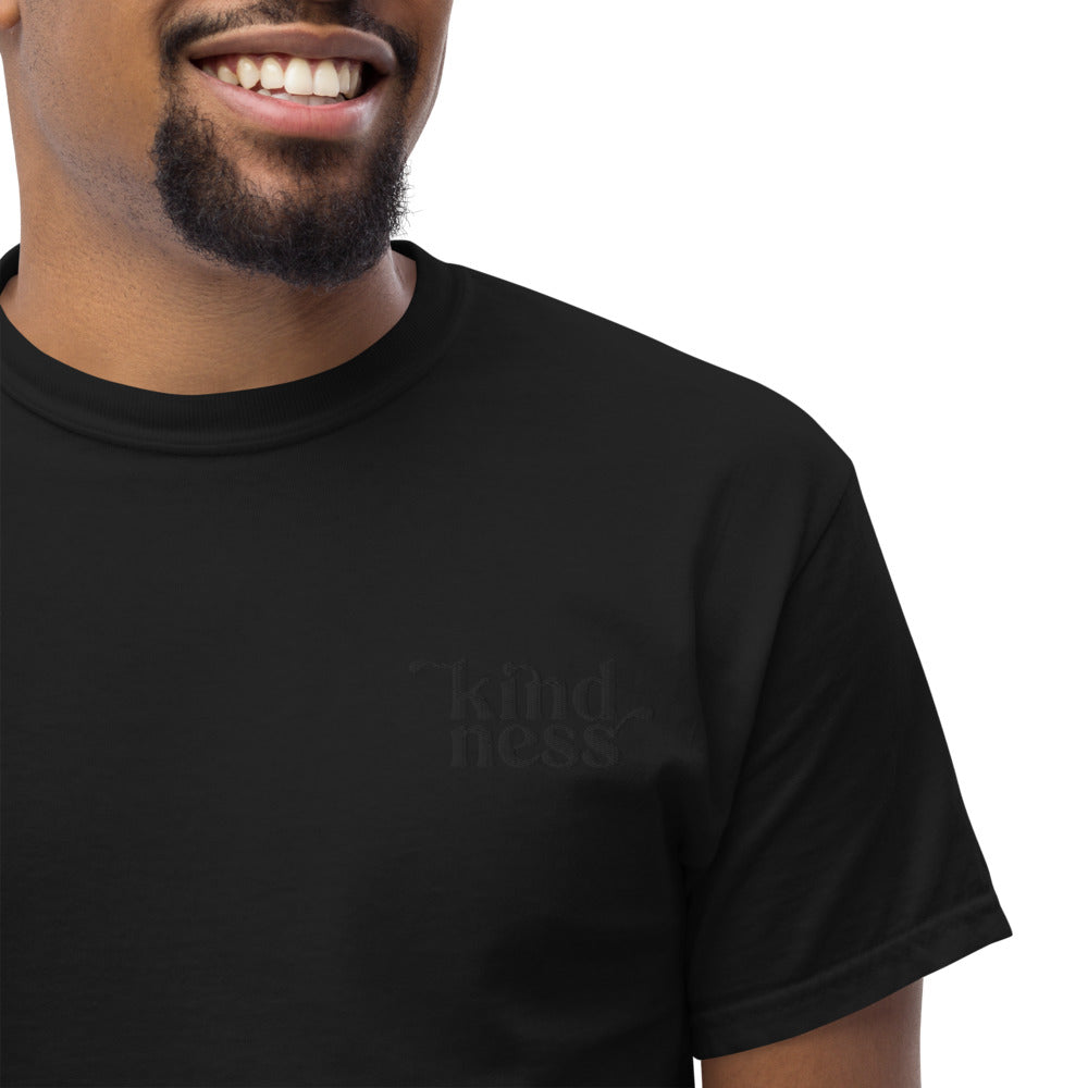 Kindness Heavyweight Embroidered Tee-T-Shirt-West Agenda-California Brand,Clothing,Gifts under $50,T-Shirt,Unisex,West Agenda,Women Owned Business-West Agenda