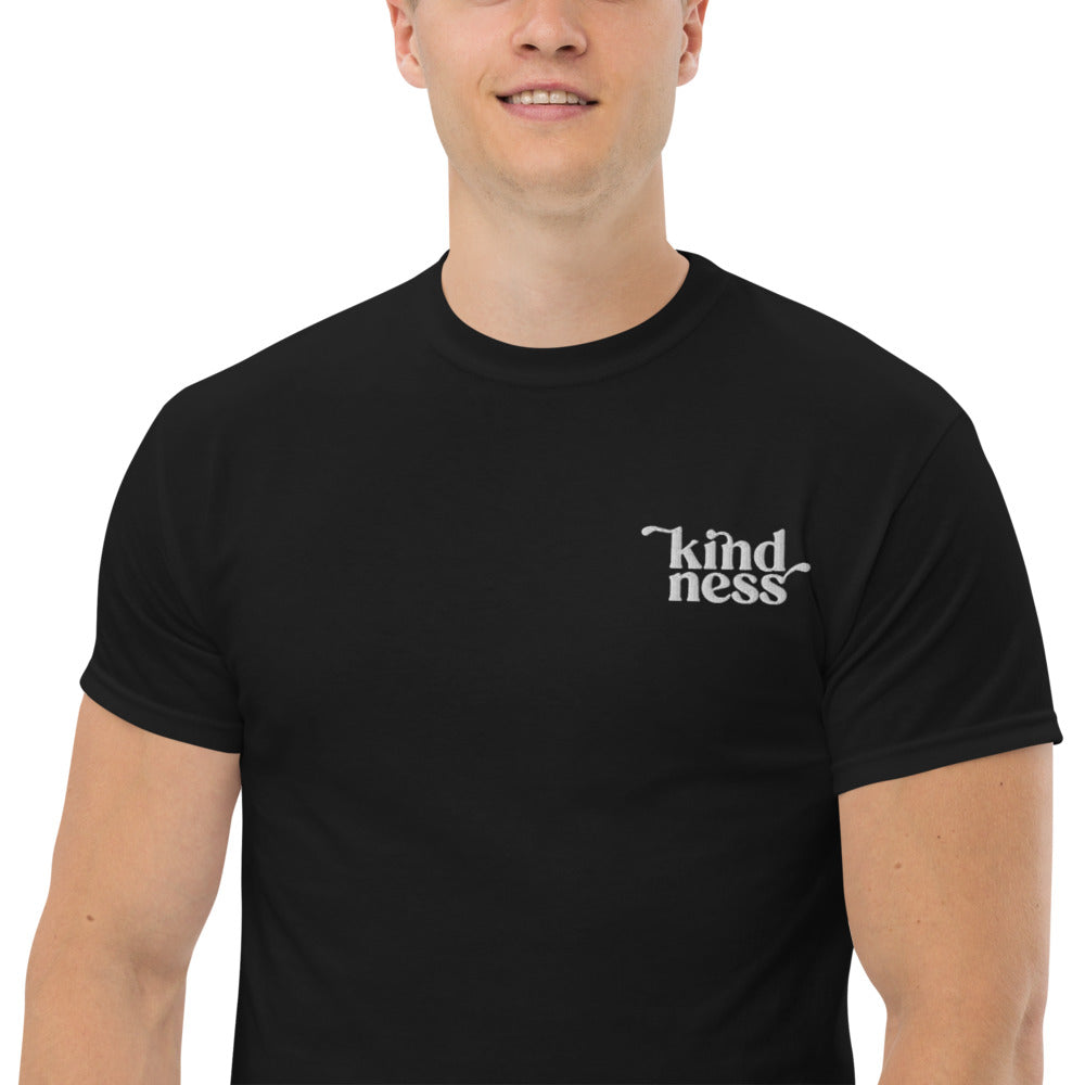 Kindness Heavyweight Embroidered Tee-T-Shirt-West Agenda-California Brand,Gifts under $50,Home Goods,T-Shirt,Unisex,West Agenda,Women Owned Business-West Agenda