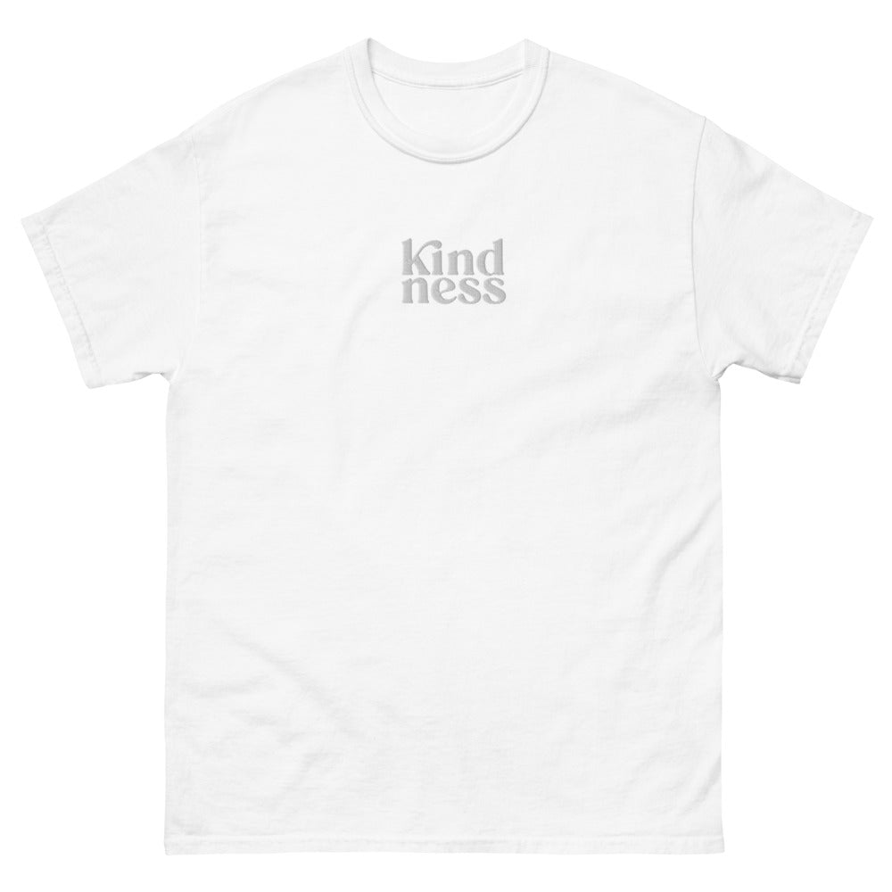 Kindness Heavyweight Embroidered Tee-T-Shirt-West Agenda-California Brand,Clothing,Gifts under $50,Home Goods,West Agenda,Women Owned Business-West Agenda