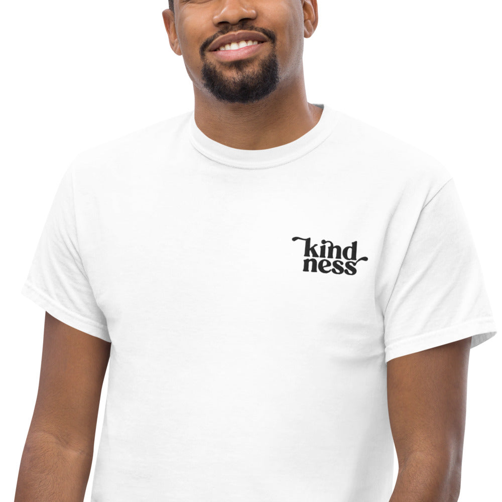 Kindness Heavyweight Embroidered Tee-T-Shirt-West Agenda-California Brand,Clothing,Gifts under $50,T-Shirt,Unisex,West Agenda,Women Owned Business-West Agenda