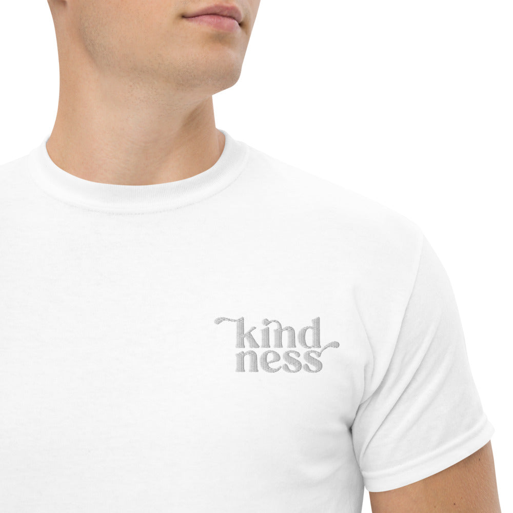 Kindness Heavyweight Embroidered Tee-T-Shirt-West Agenda-California Brand,Gifts under $50,Home Goods,T-Shirt,Unisex,West Agenda,Women Owned Business-West Agenda