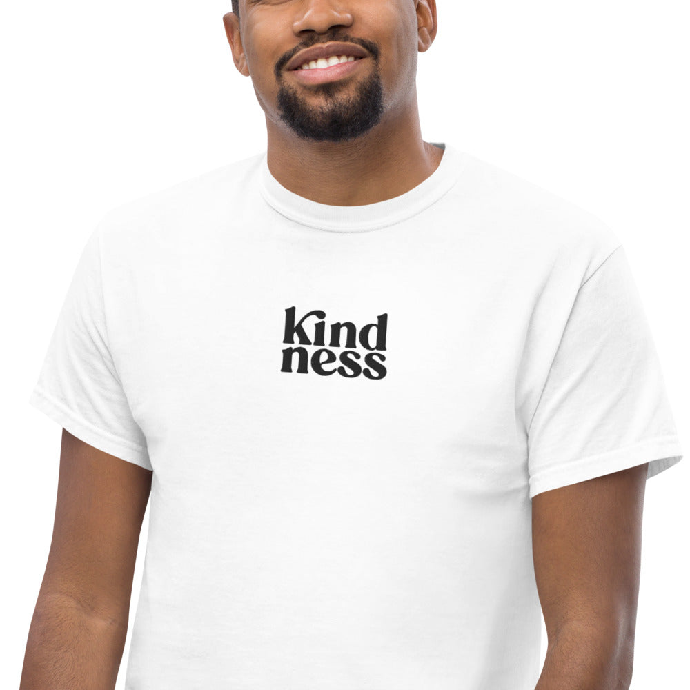 Kindness Heavyweight Embroidered Tee-T-Shirt-West Agenda-California Brand,Clothing,Gifts under $50,Home Goods,West Agenda,Women Owned Business-West Agenda