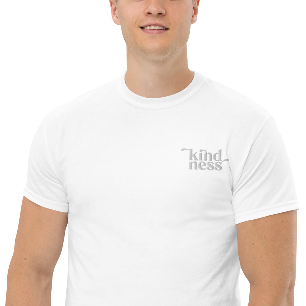 Kindness Heavyweight Embroidered Tee-T-Shirt-West Agenda-California Brand,Gifts under $50,Home Goods,T-Shirt,Unisex,West Agenda,Women Owned Business-West Agenda