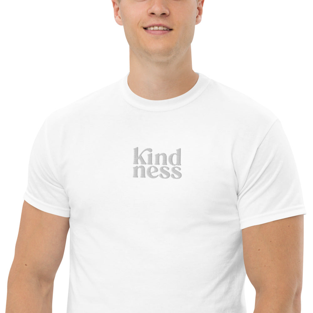 Kindness Heavyweight Embroidered Tee-T-Shirt-West Agenda-California Brand,Clothing,Gifts under $50,Home Goods,West Agenda,Women Owned Business-West Agenda