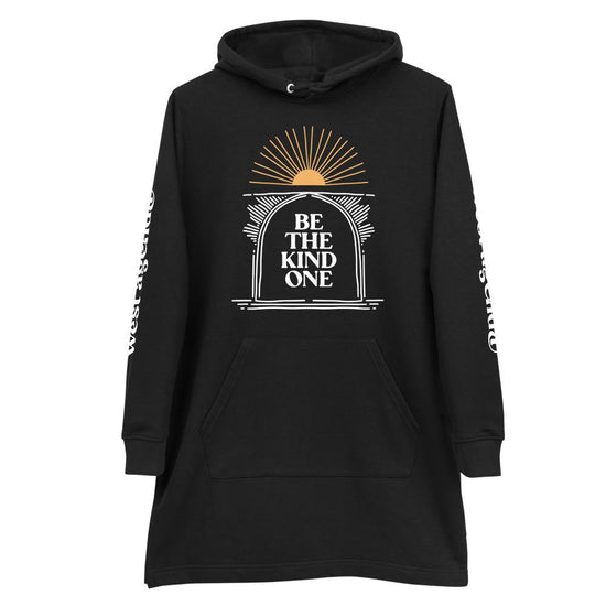 Be The Kind One Hoodie Dress-Dress-West Agenda-$51 - $100, California Brand, Dress, Eco Friendly, hoodie, Organic, Recycled, West Agenda, Women Owned Business, Women's Clothing-West Agenda