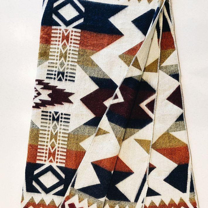 Awa Blanket - Vibrant Autumn-Blanket-Beyond Borders Collective-$101 - $200, Beyond Borders Collective, Blanket, Fair Trade, Handmade, Multicolor, Queen, Recycled, Small Batch, Social Good-West Agenda