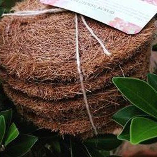 Coconut Coir Utensil Scrub (6 Pack/12 Pack)-Kitchen Tools-Karmic Seed-$1 - $25, Bundle, Eco Friendly, Fair Trade, Gifts under $50, Handmade, Karmic Seed, Kitchen, Kitchen Tools, Non-GMO, Organic, Small Batch, Social Good, Women Owned Business, Zero Waste-West Agenda