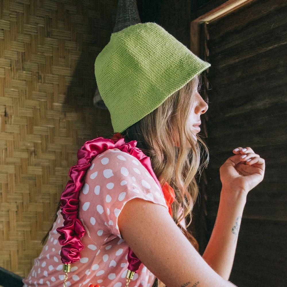 Florette Crochet Bucket Hat, In Lime Green-Bucket Hat-BrunnaCo-Accessories, BrunnaCo, California Brand, Eco Friendly, Fair Trade, Handmade, Small Batch, Social Good, Women Owned Business-West Agenda