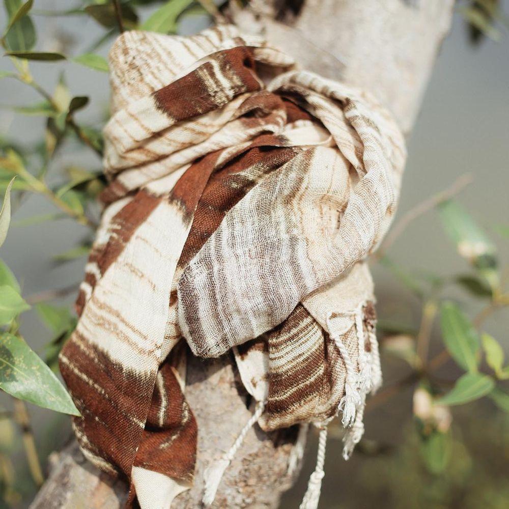 Salam Handwoven Cotton Scarf-Scarf-BrunnaCo-BrunnaCo, California Brand, Eco Friendly, Fair Trade, Handmade, Small Batch, Social Good, Women Owned Business-West Agenda