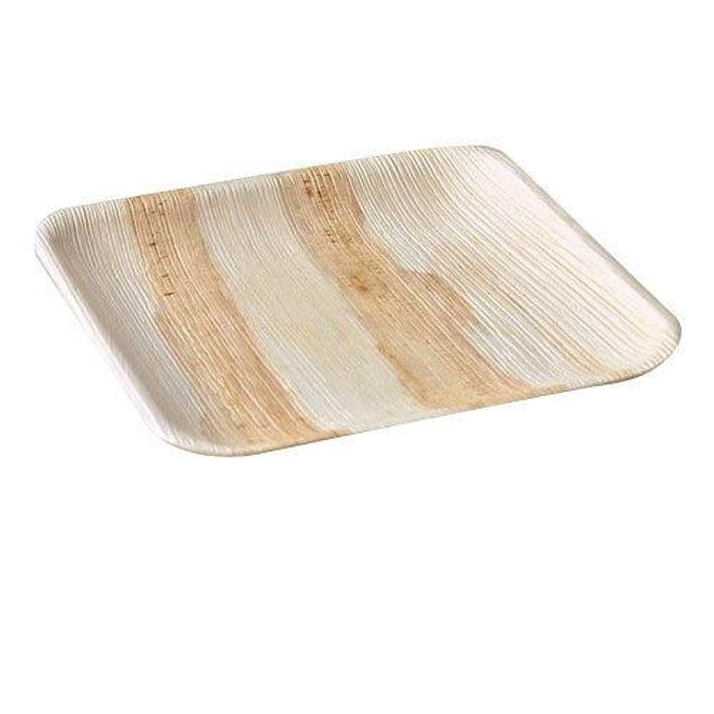 Palm Leaf Square Plates 9" Inch (Set Of 100/50/25)-Tableware-Karmic Seed-$1 - $25, $101-$200, $26 - $50, $51 - $100, Eco Friendly, Eco Kitchen, Fair Trade, Gifts under $50, Handmade, Home Goods, Karmic Seed, Kitchen, Non-GMO, Organic, Sets & Kits, Small Batch, Social Good, Tableware, Women Owned Business, Zero Waste-West Agenda